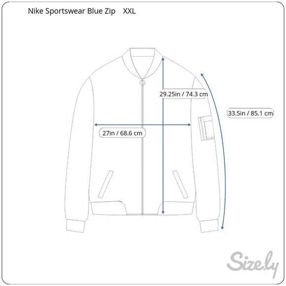 Nike Sportswear Mens Blue Black Victory Track Full Zip Jacket‎ 426769-442  XXL - Picture 11 of 11